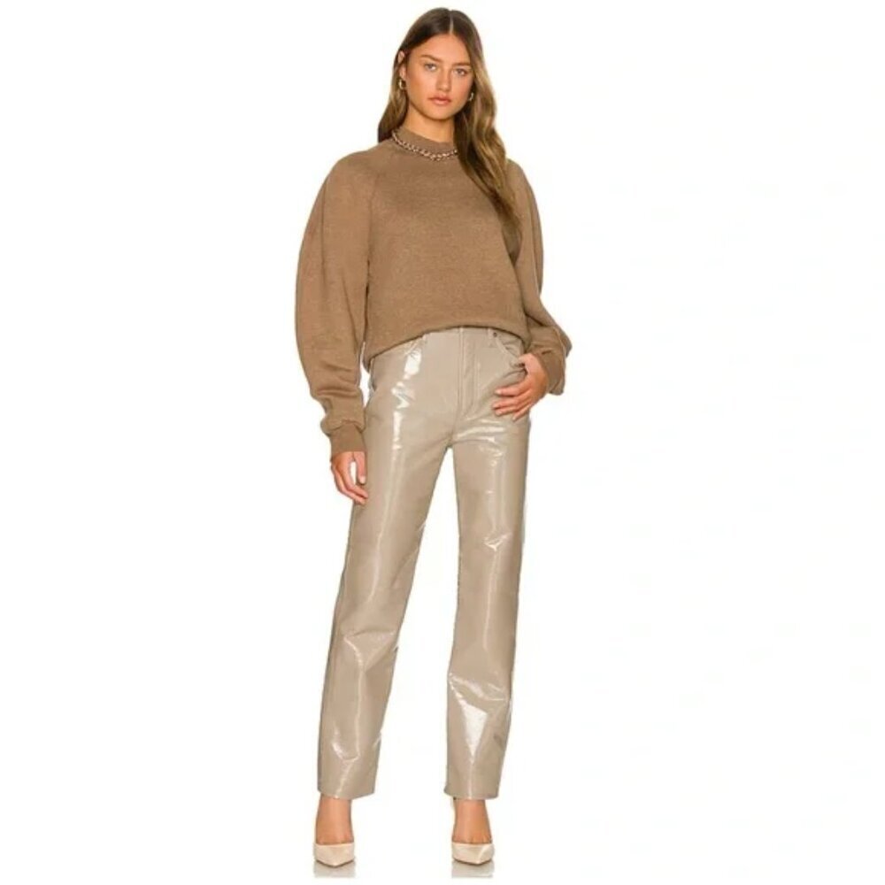 AGOLDE Recycled Leather 90's Pinch Waist in Quail. Sz: 29